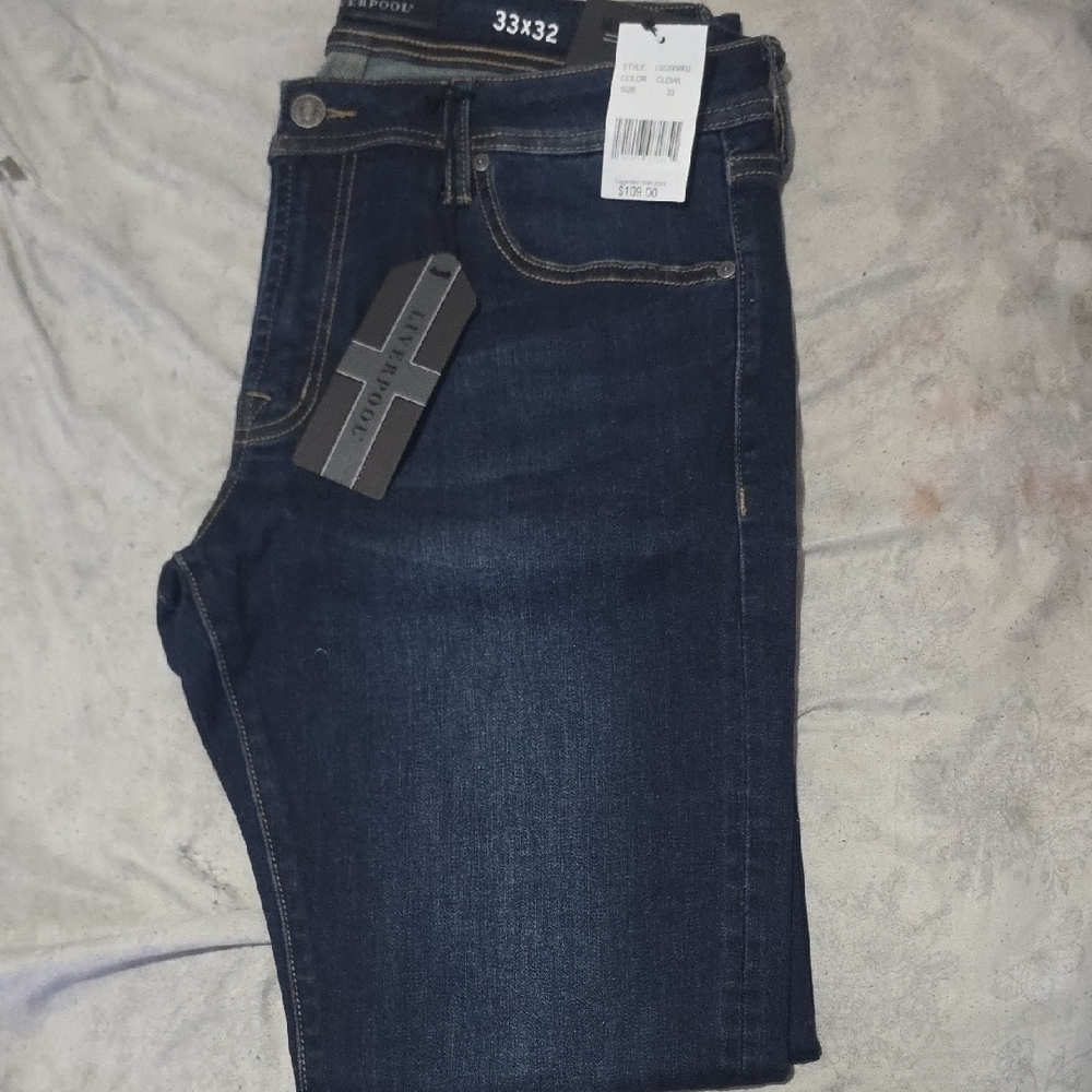 Liverpool Blue Denim Jeans with Stretch
